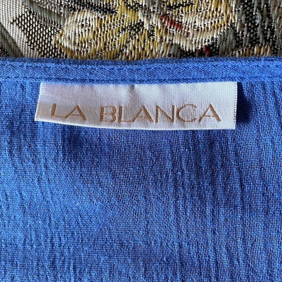 Blue tunic top swim coverup, size M - Picture 6 of 6